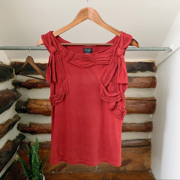 Anthropologie Tops - 🌺3/$20🌺Anthropologie | Deletta Unveiled Red Tank